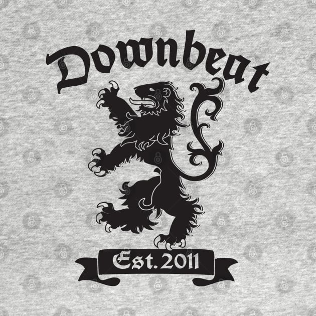 Downbeat Lion - Black by VOLPEdesign